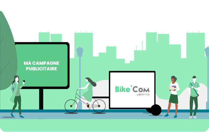 Focaliser lattention avec le velo publicitaire BikeCom Le premier reseau daffichage national eco responsable