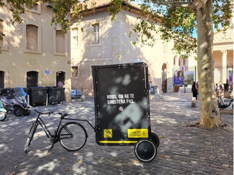 Amnesty International Bikecom premier reseau daffichage national eco responsable 1